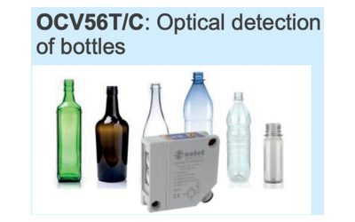 Compact Reflex Photoelectric Sensor for Glass Bottle Detection