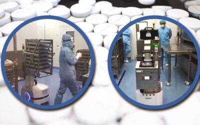 Mobile Robots Streamline The Transport Of Medical Vials In A Cleanroom