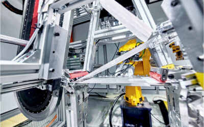 Battery Cell Production with XTS and PC-Based Control . Linear Transport System Eliminates Slow Pick-And-Place Process