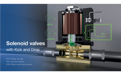 Solenoid Valves With Energy-Saving Kick And Drop Double Coil Technology