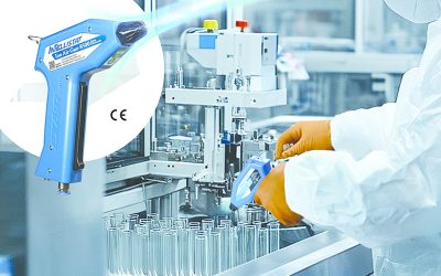 New Ion Air Gun for Static Elimination in Sensitive Processes